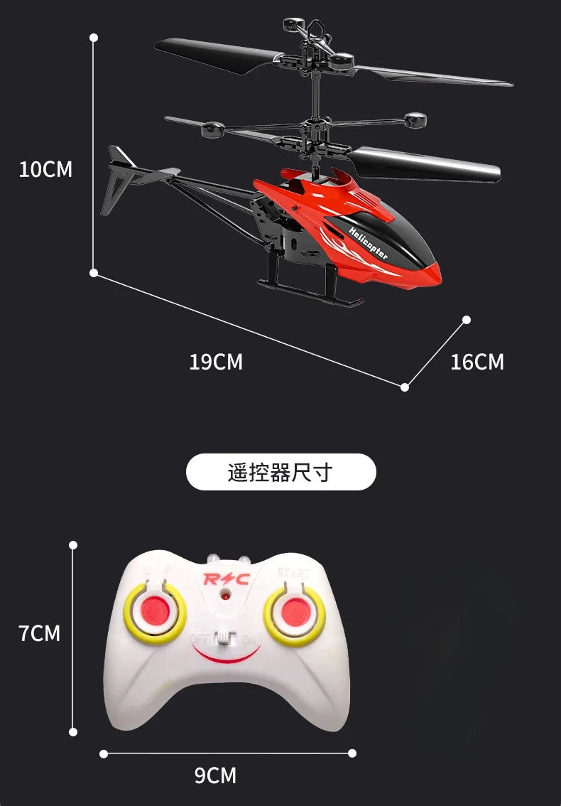 Rechargeable Mini RC Drone Remote Safe Fall-resistant RC Helicopters Drone Induction Hovering Children Toys
